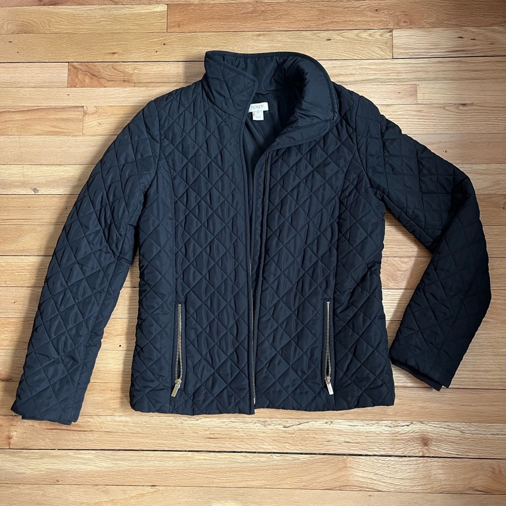 J. Crew Women’s Quilted Down Bomber Jacket